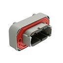 Thermoplastic shell DIP Connector with wide temperature tolerance from minus 55 to plus 125 degrees Celsius available in various terminal types