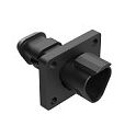 Black thermoplastic DIP Connector with various terminal configurations engineered for secure and stable electrical connections